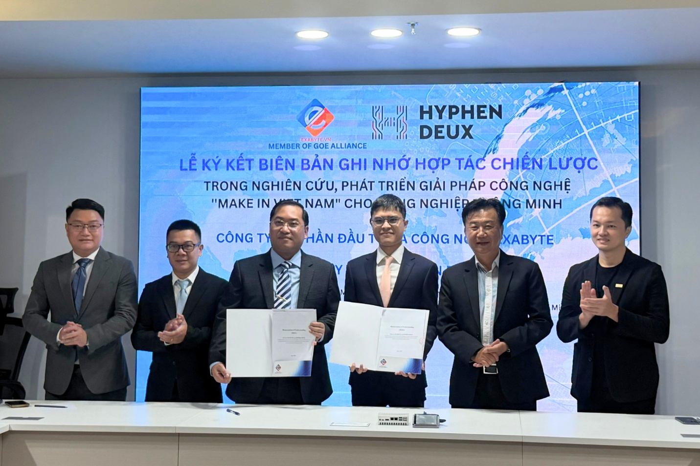 Hyphen Deux v&agrave; Exabyte k&yacute; kết bi&ecirc;n bản ghi nhớ hợp t&aacute;c chiến lược - Ảnh 1.