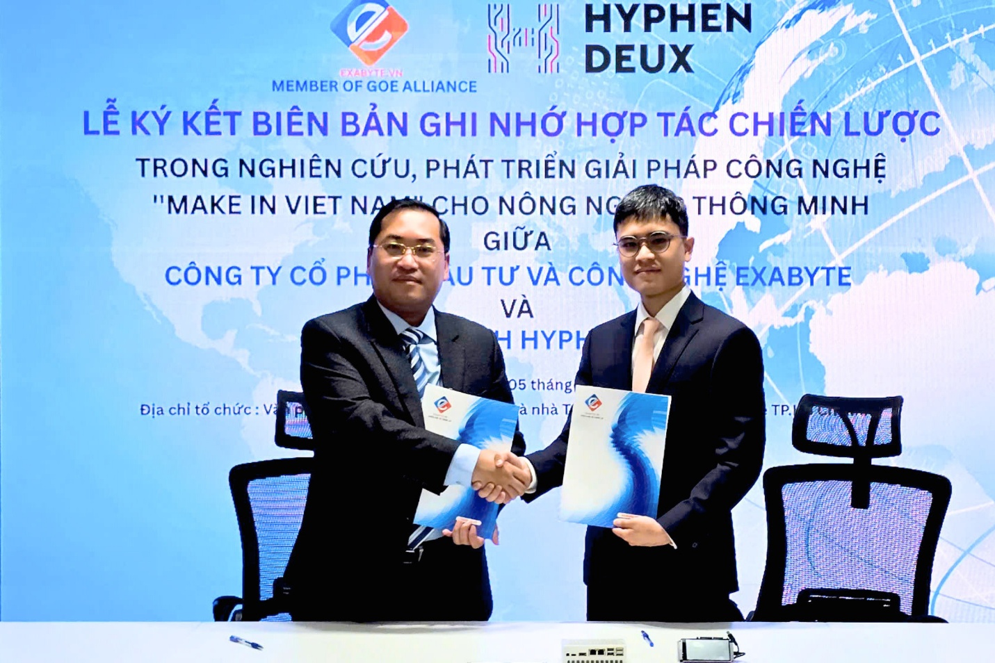 Hyphen Deux v&agrave; Exabyte k&yacute; kết bi&ecirc;n bản ghi nhớ hợp t&aacute;c chiến lược - Ảnh 2.