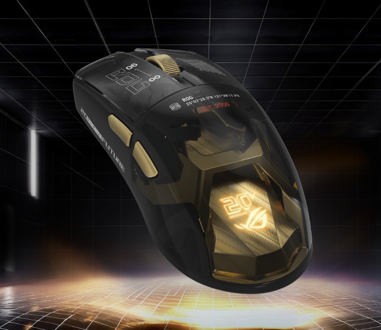 ASUS ra mắt chuột ROG Harpe II mạ v&agrave;ng 24K, gi&aacute; khoảng 6,9 triệu đồng- Ảnh 1.