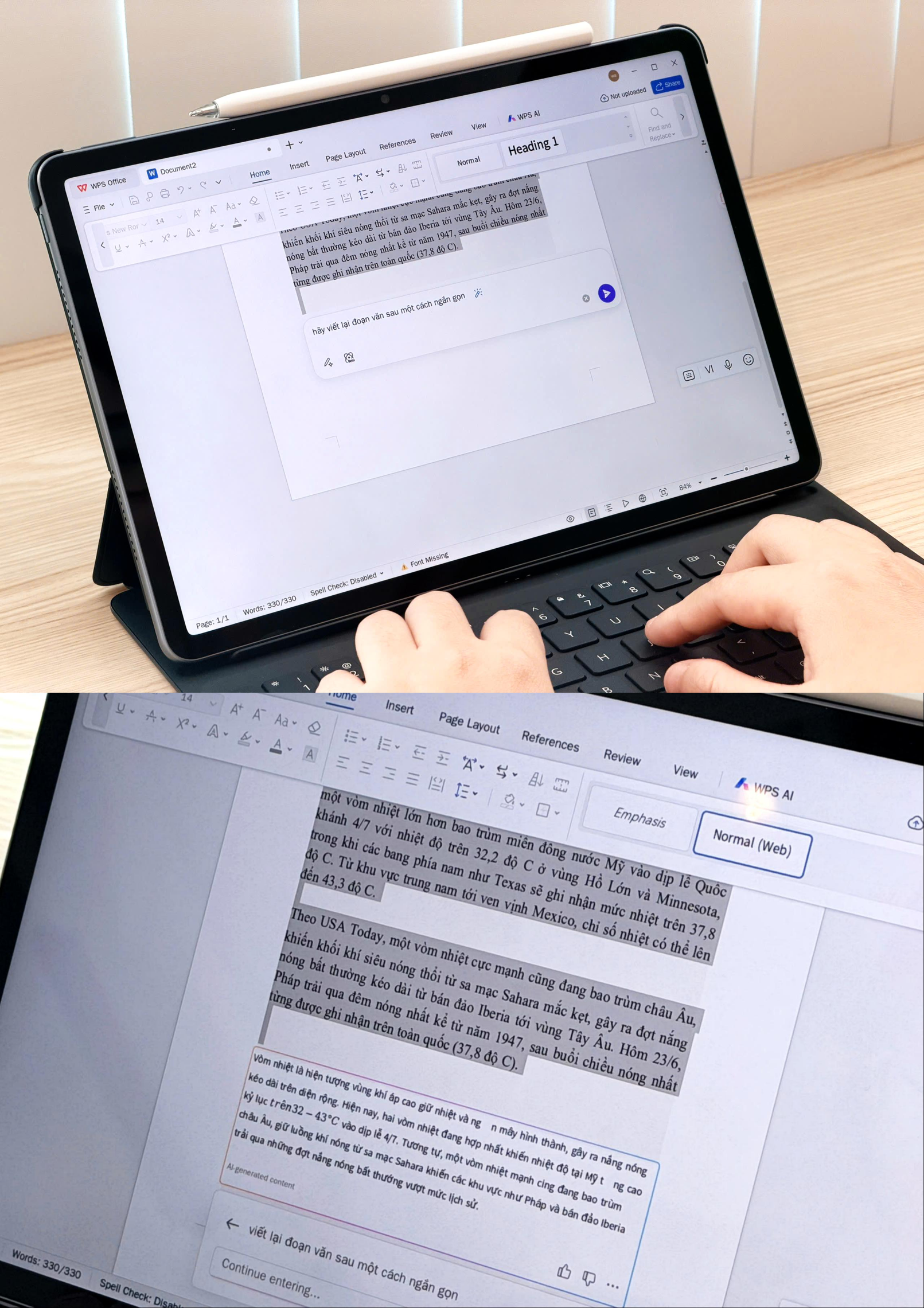 WPS AI tr&ecirc;n HUAWEI MatePad 11.5 (2026): AI xuất hiện ngay trong ứng dụng văn ph&ograve;ng - Ảnh 2.