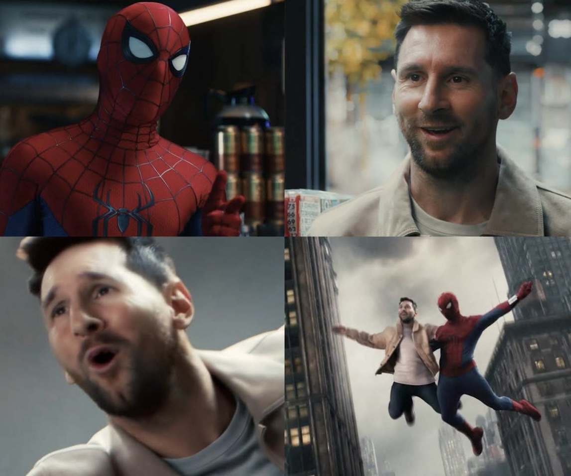 "C&uacute; nổ" truyền th&ocirc;ng: Messi bất ngờ xuất hiện trong trailer Spider-Man, bay giữa to&agrave; nh&agrave; chọc trời v&agrave; vẫn kh&ocirc;ng chịu n&oacute;i tiếng Anh - Ảnh 2.