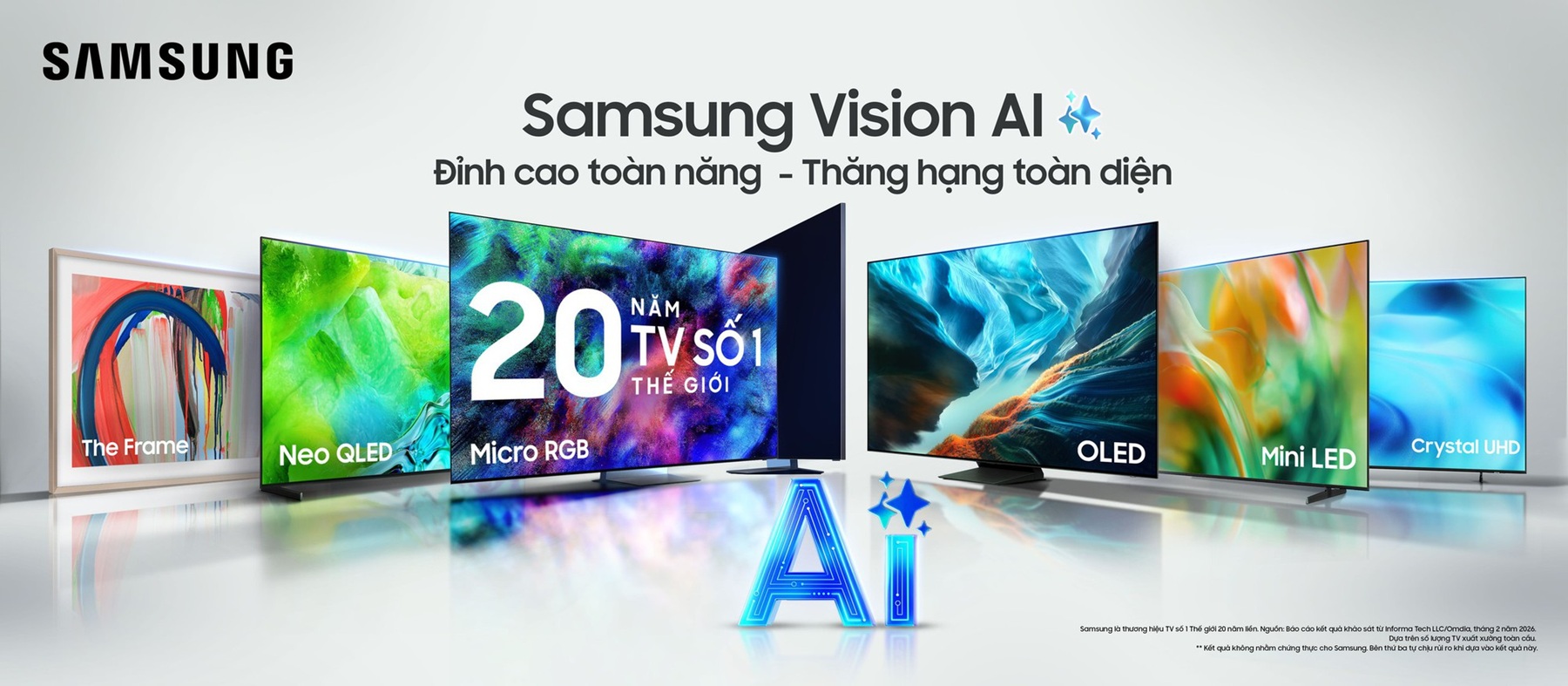 Samsung AI TV 2026 mang chế độ xem b&oacute;ng đ&aacute; th&ocirc;ng minh về đ&uacute;ng m&ugrave;a World Cup - Ảnh 1.