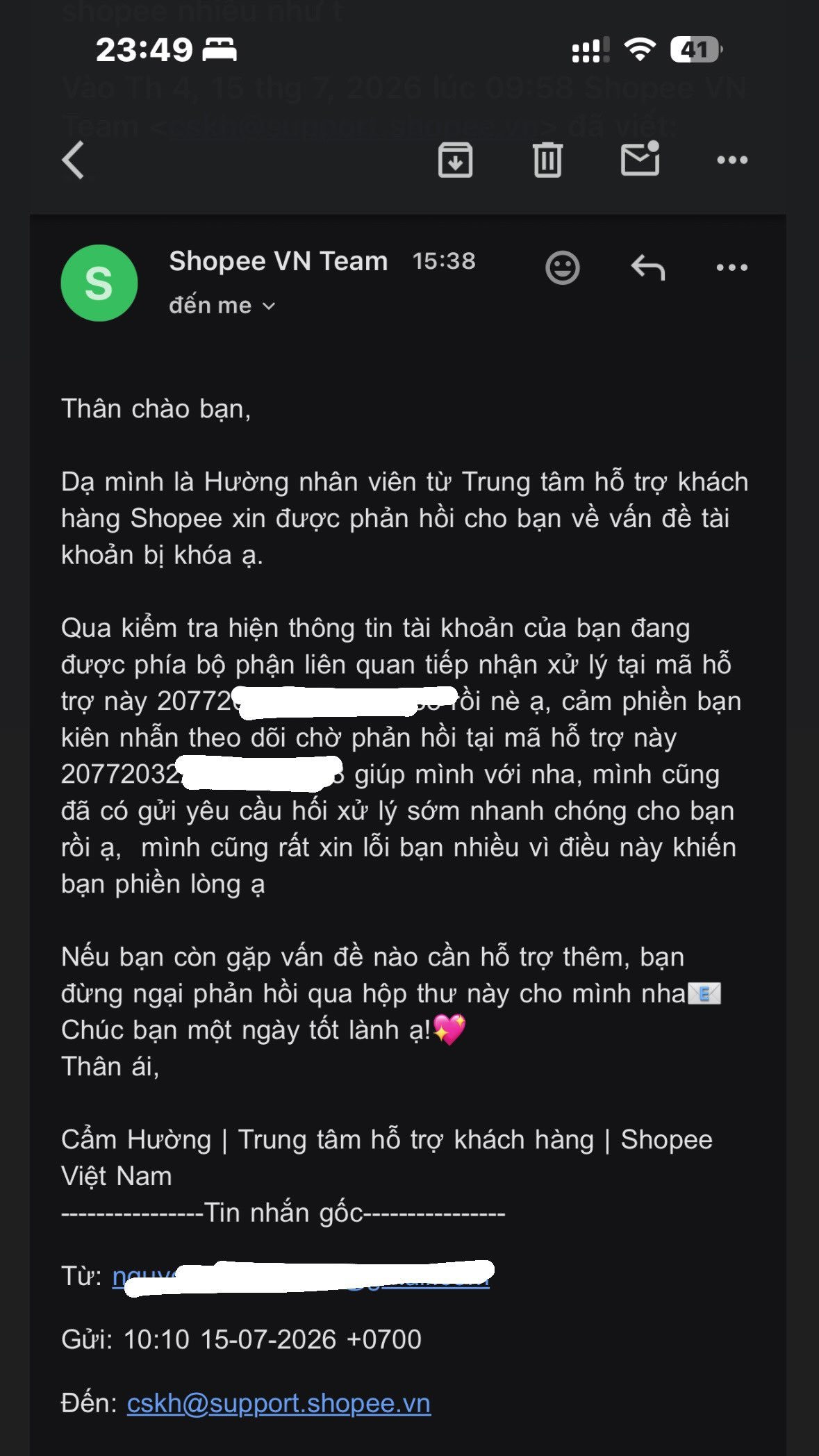 Đặt mua MacBook hơn 34 triệu đồng rồi bất ngờ bị kh&oacute;a t&agrave;i khoản, người d&ugrave;ng bức x&uacute;c v&igrave; kh&ocirc;ng biết l&yacute; do, Shopee l&ecirc;n tiếng- Ảnh 5.