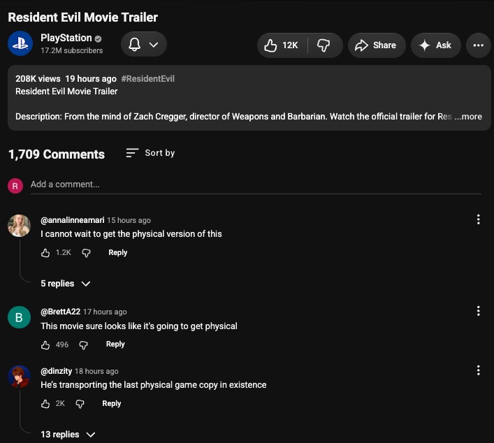Đến trailer phim Resident Evil cũng bị vạ l&acirc;y v&igrave; quyết định khai tử đĩa game của PlayStation- Ảnh 3.