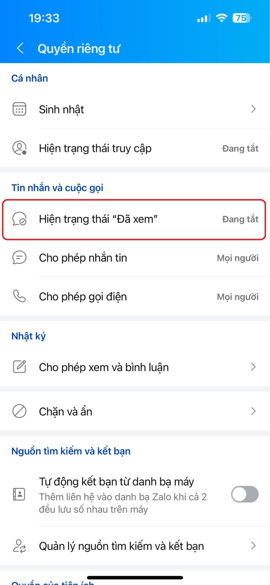 T&iacute;nh năng tr&ecirc;n Zalo gi&uacute;p xem tin nhắn thoải m&aacute;i, người gửi kh&ocirc;ng biết người nhận đọc tin nhắn hay chưa - Ảnh 3.