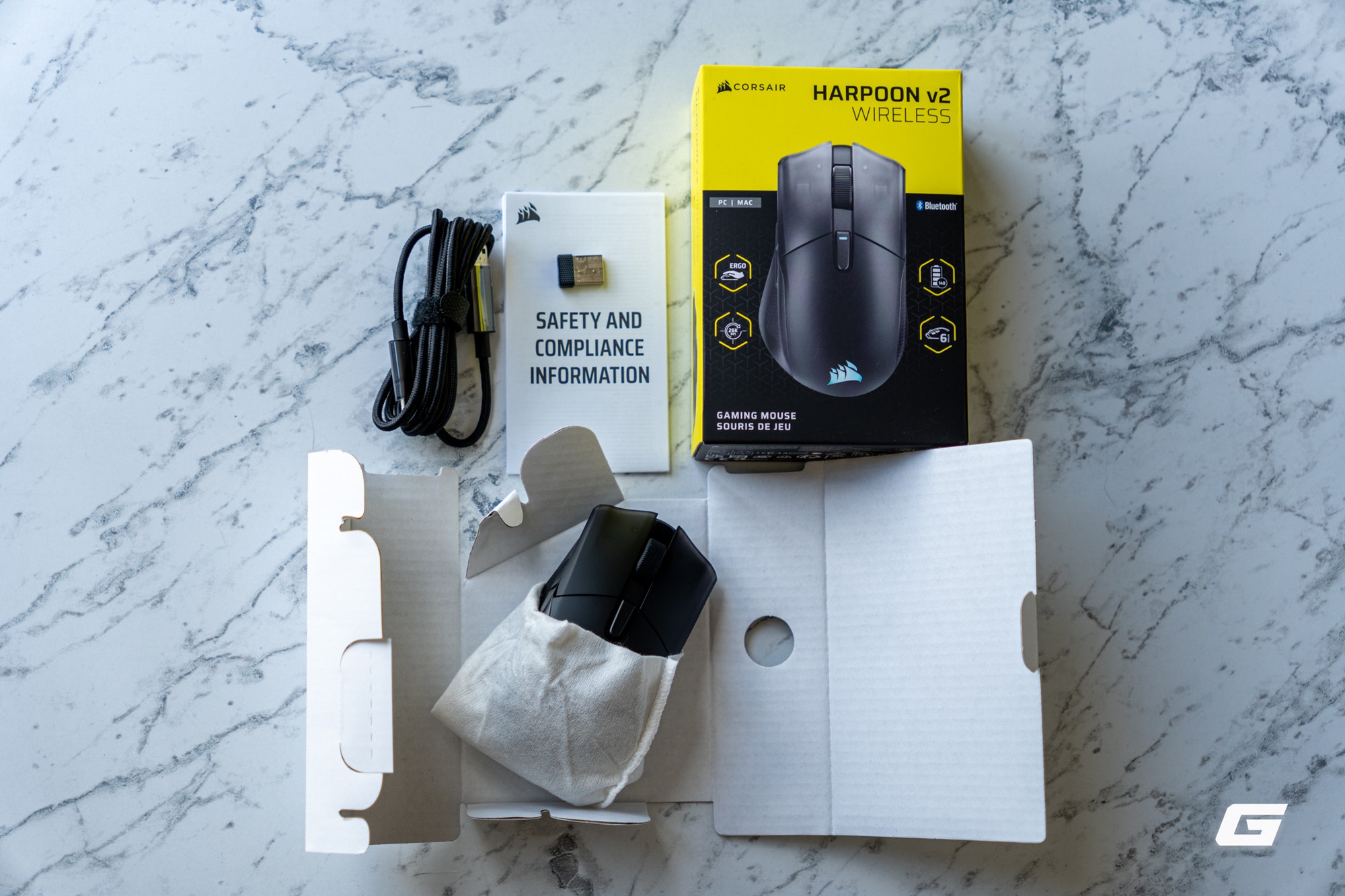 Trên tay Corsair Harpoon v2 Wireless: Rất nhẹ, ôm tay, linh hoạt trong từng cú vẩy với cảm biến 26K DPI - Ảnh 4.
