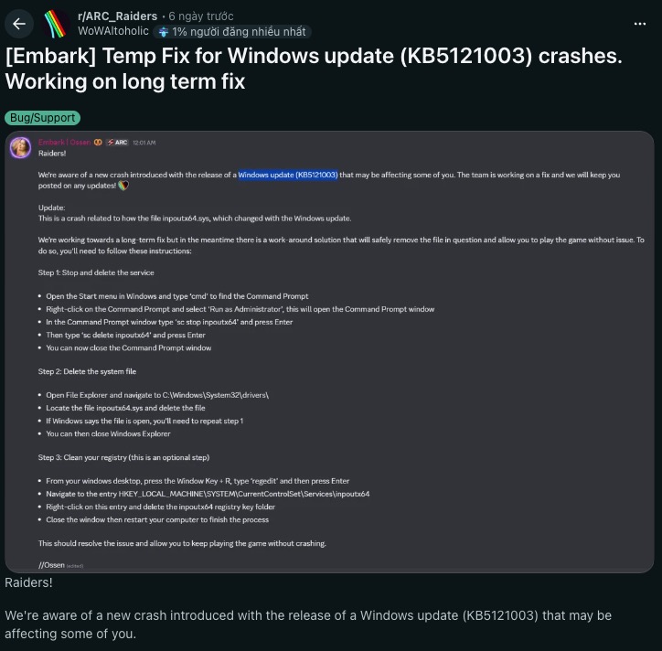 Cập nhật Windows 11 để m&aacute;y an to&agrave;n, người d&ugrave;ng d&iacute;nh &ldquo;combo&rdquo; văng game, m&agrave;n h&igrave;nh đen v&agrave; lỗi PIN - Ảnh 2.