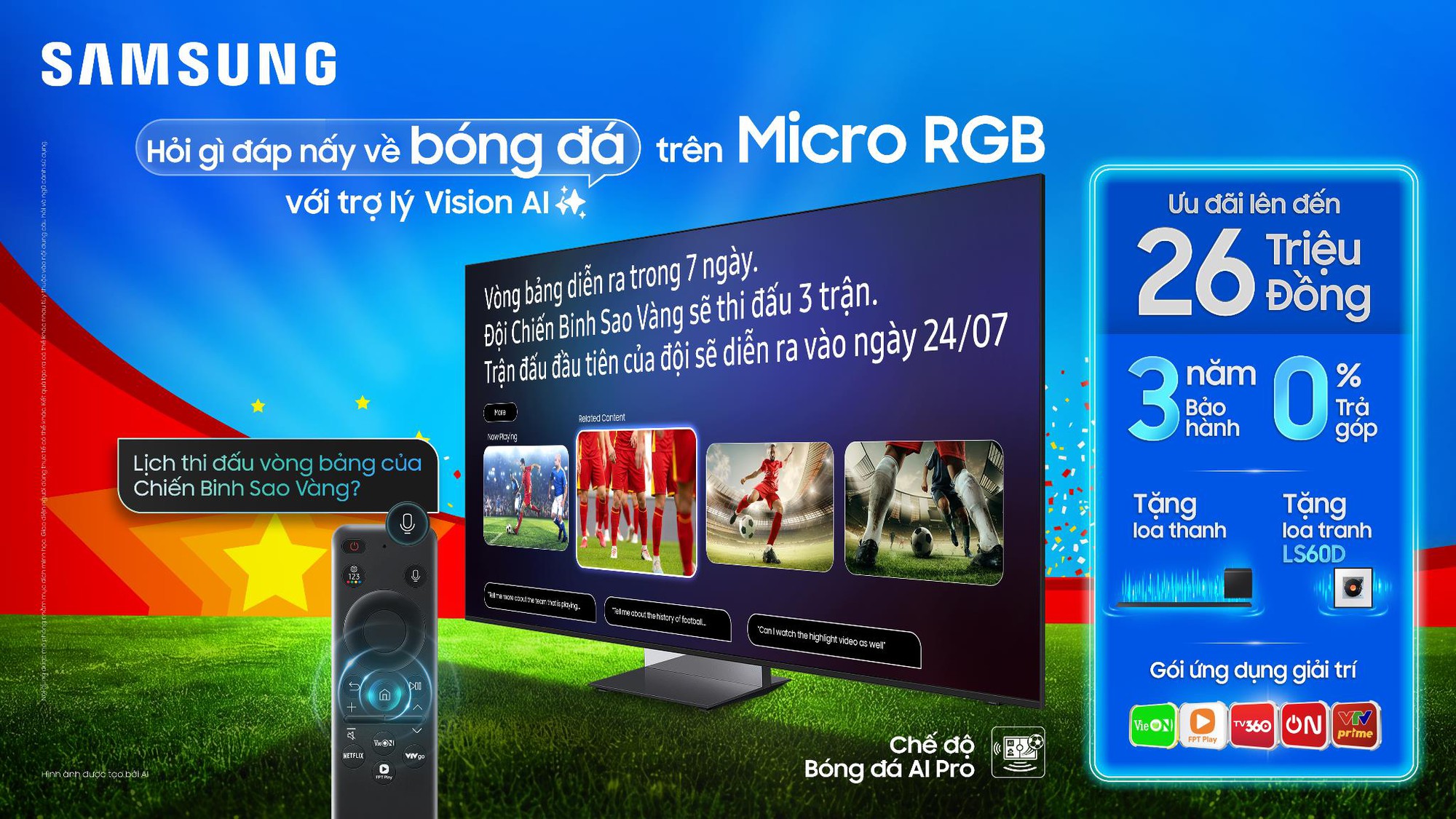 Xem ASEAN Hyundai Cup như chuyên gia bóng đá với trợ lý VAC trên Samsung AI TV - Ảnh 2. Xem ASEAN Hyundai Cup như chuyên gia bóng đá với trợ lý VAC trên Samsung AI TV - Ảnh 2.