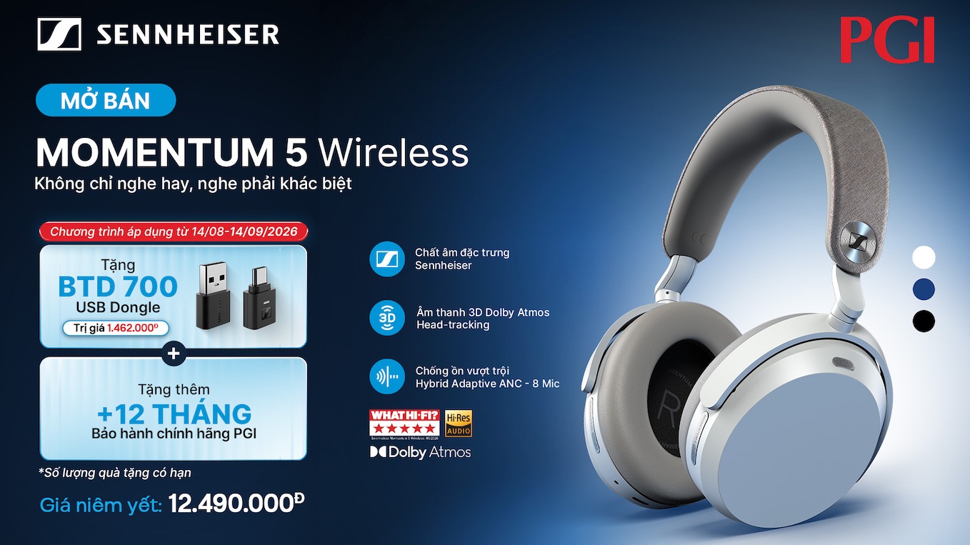 Sennheiser MOMENTUM 5 Wireless ra mắt tại Việt Nam, gi&aacute; 12,49 triệu đồng- Ảnh 5.