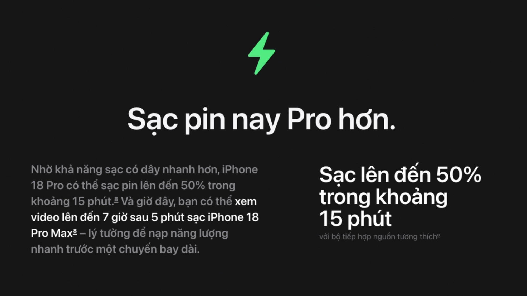 iPhone 18 Pro Max sạc 15 ph&uacute;t l&ecirc;n 50%, điểm đ&aacute;ng ch&uacute; &yacute; với người d&ugrave;ng bận rộn - Ảnh 1.