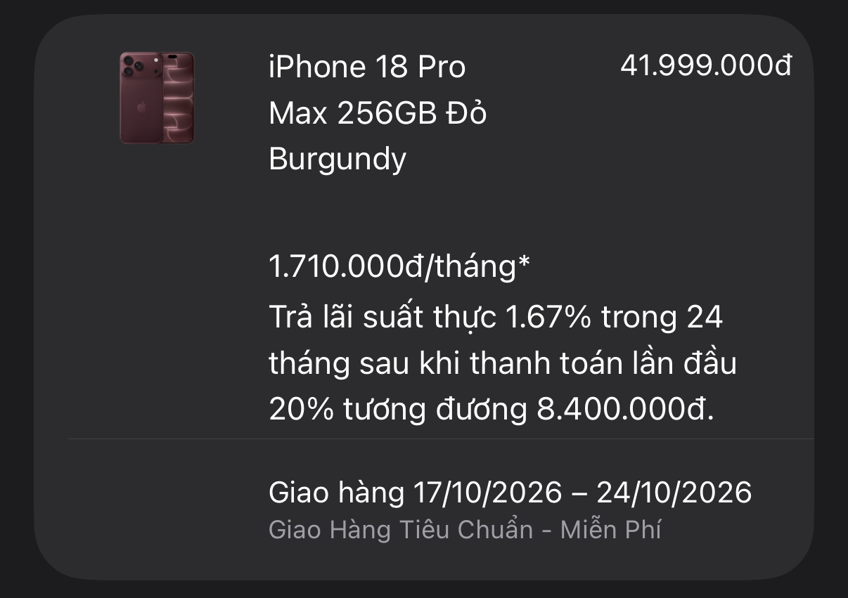 Nghịch l&yacute; iPhone 18 Pro series tại Việt Nam sau 1 tuần: Pro Max &ldquo;ch&aacute;y h&agrave;ng&rdquo;, c&oacute; bản bị h&eacute;t ch&ecirc;nh 5 triệu, bản Pro lại nằm đầy cửa h&agrave;ng- Ảnh 2.