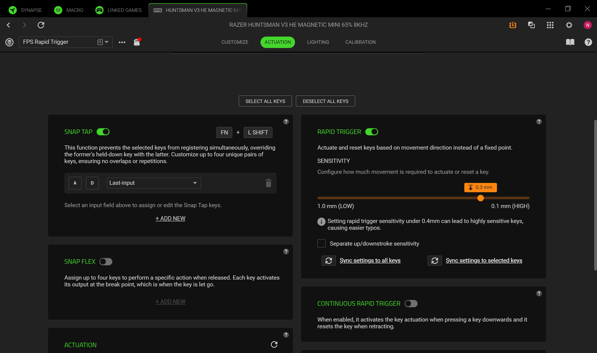 Trên tay bàn phím Hall Effect đầu tiên của Razer: Nhỏ gọn, 8.000 Hz, kiểm soát từng milimet hành trình và đầy đủ “vũ khí” cho game thủ - Ảnh 24.
