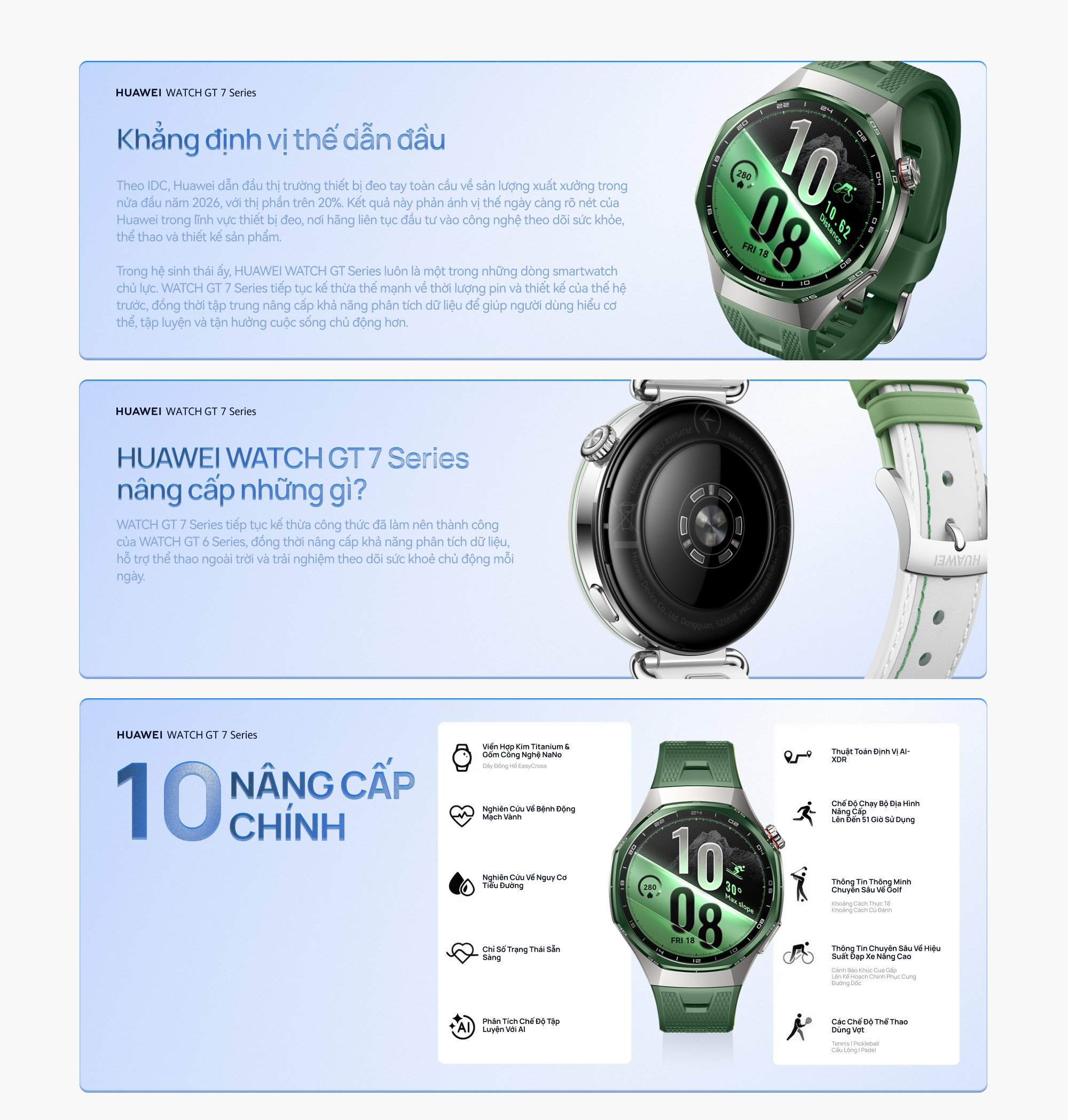 Từ sức khỏe đến thể thao chuyên sâu: HUAWEI WATCH GT 7 Series mới có gì? - Ảnh 1. Từ sức khỏe đến thể thao chuyên sâu: HUAWEI WATCH GT 7 Series mới có gì? - Ảnh 1.