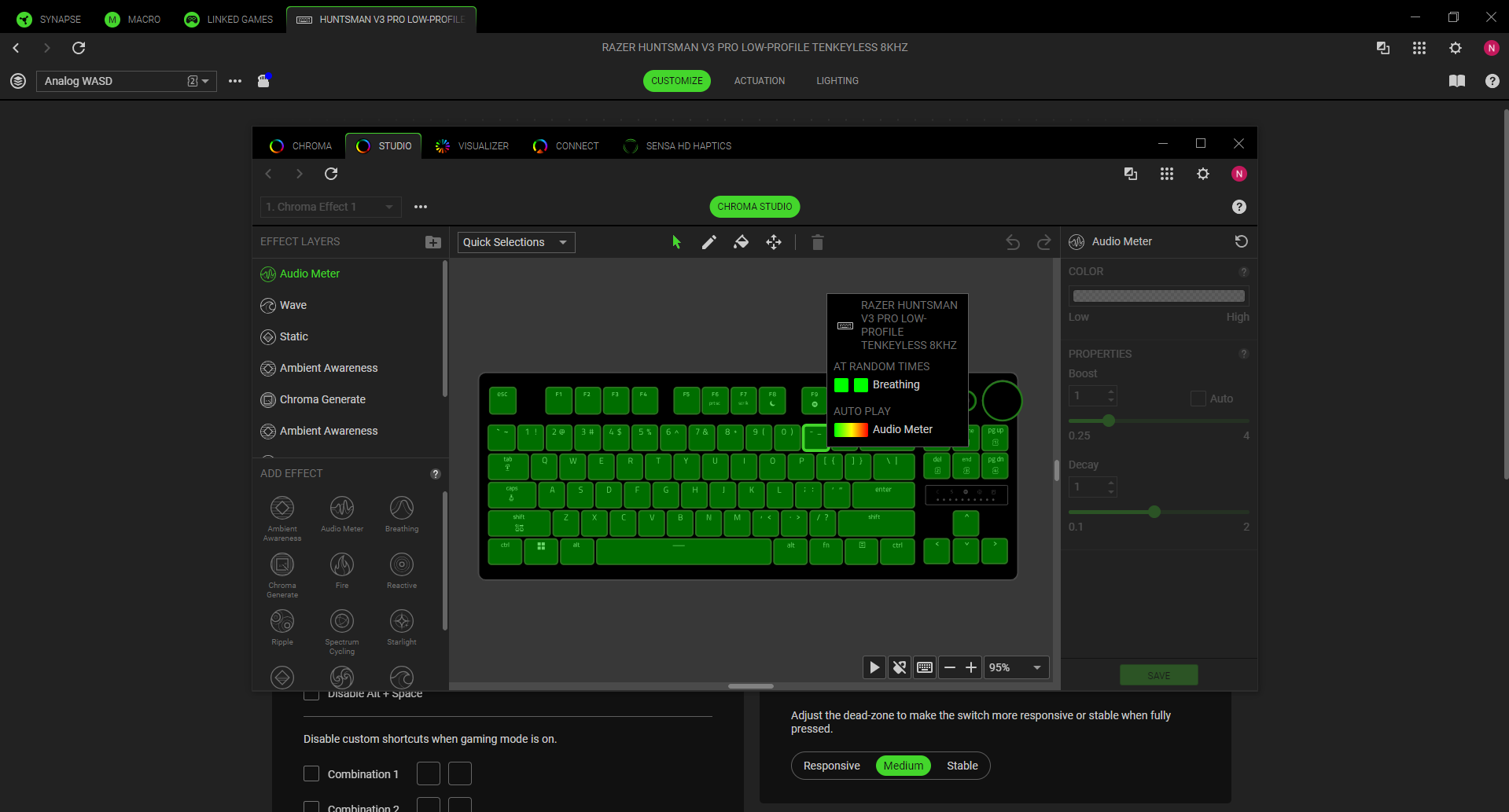 Tr&ecirc;n tay Razer Huntsman V3 Pro Low-profile TKL 8KHz: Razer đ&atilde; l&agrave;m điều chưa h&atilde;ng b&agrave;n ph&iacute;m n&agrave;o từng l&agrave;m - Ảnh 25.