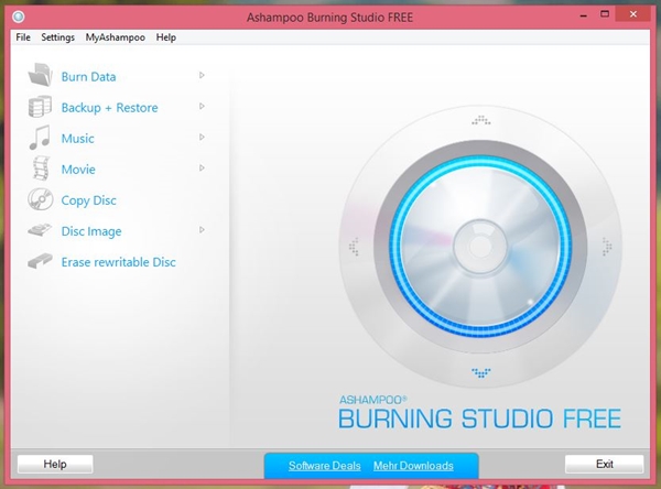 Ghi đĩa đa năng và miễn phí với Ashampoo Burning Studio FREE