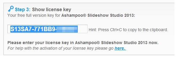 Nhận bản quyền miễn phí Ashampoo Slideshow Studio 2013
