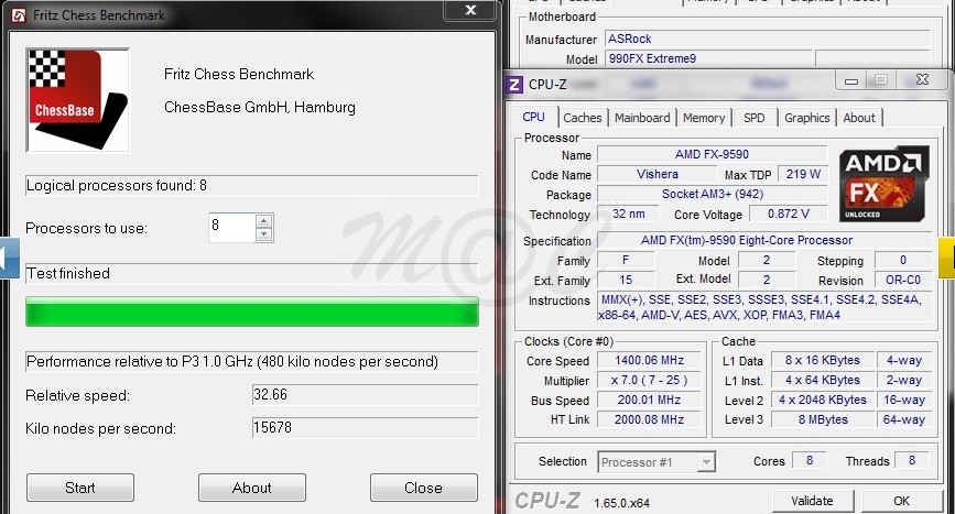 Kết quả benchmark chip 5 GHz của AMD