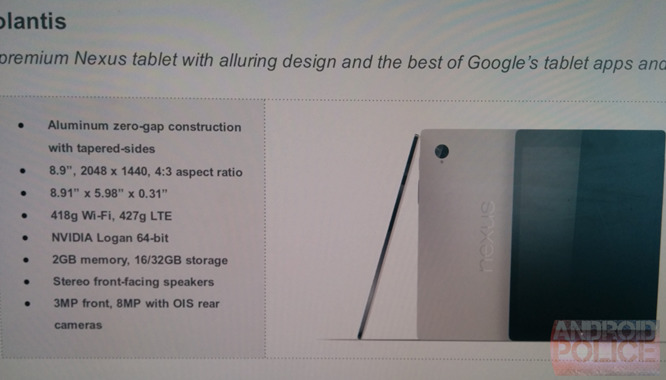 Tin đồn: HTC Volantis chính là chiếc tablet Nexus thế hệ tiếp theo?