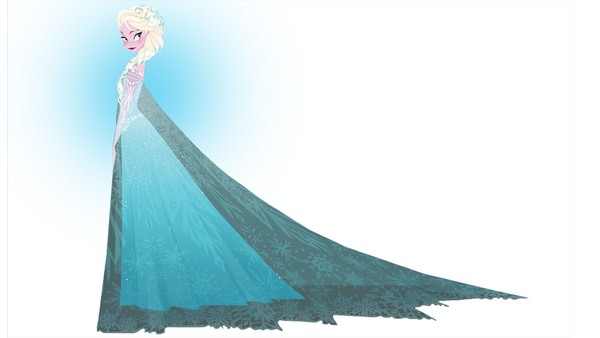 Trang phục của Elsa ở đầu bộ phim khá kín đáo, nhấn mạnh rằng cô đang
 giấu sức mạnh của mình. Nhưng khi Elsa chấp nhận mình là ai, trang phục
 của cô gợi cảm hơn cho thấy sự tự do. 