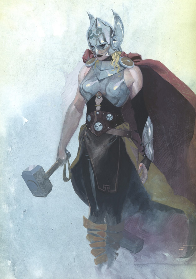 Vĩ nữ chiến binh mới sử dụng Mjolnir của Thor
