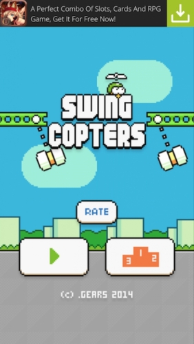 Đặt cạnh Flappy Bird, Swing Copter nhìn như World of Warcraft.