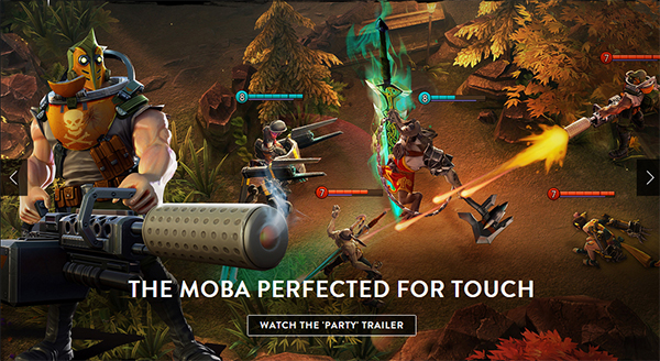 Vainglory là game MOBA hoàn hảo cho điều khiển cảm ứng (Ảnh: Trang chủ Vainglory)