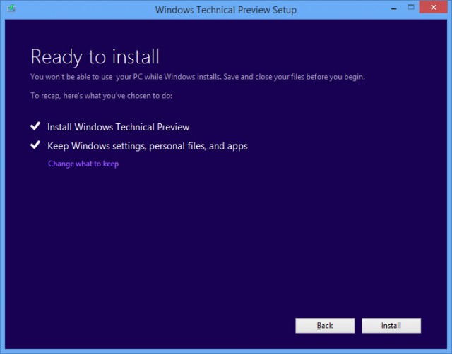 Hướng dẫn cài đặt Windows 10 Technical Preview lên máy ảo có sẵn trong ...