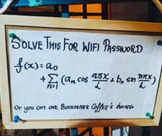 
Có đầu tư bên cạnh một chiếc máy tính thông minh nhất cũng chưa chắc chúng ta nhận được mật khẩu chính xác của wifi này.
