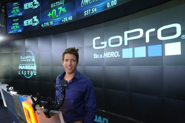 
Nick Woodman, CEO GoPro.
