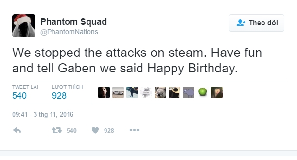 
Nhóm Phantom Squad bất ngờ tuyên bố hack Steam
