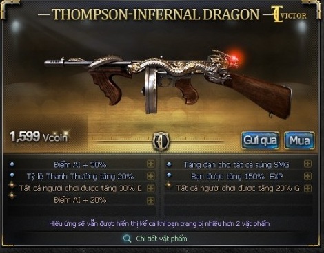 
Thompson VIP có khả năng tăng đạn cho súng SMG
