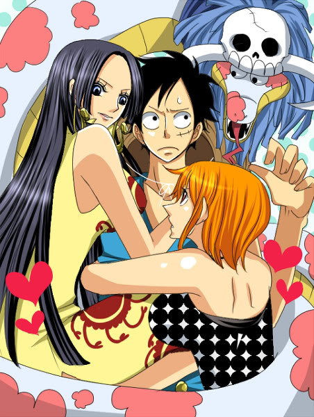 Loạt ảnh lãng mạn về cặp Luffy Nami và Zoro Robin trong One Piece