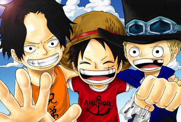 Tổng hợp những ảnh của Luffy Ace Sabo với nhiều tình huống đỉnh cao