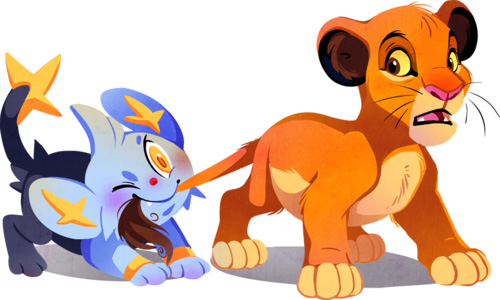 Có thể bạn không biết, Simba hồi nhỏ là bạn với Shinx