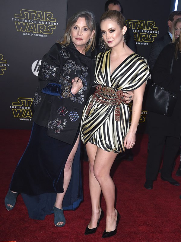 
Carrie Fisher và con gái Billie Lourd
