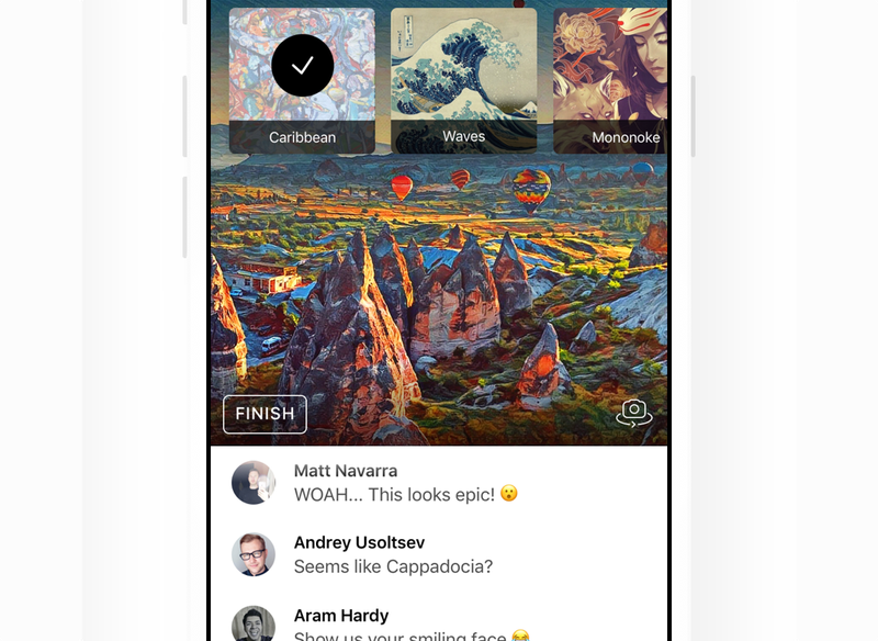 Prisma chính thức cho người dùng thêm bộ lọc nghệ thuật vào video Live trên  Facebook