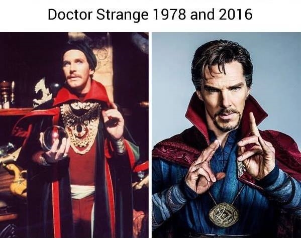 
Doctor Strange ở thời kì nào cũng đều mang một dáng vẻ huyền bí đặc trưng của một phù thủy am hiểu phép thuật. Nhưng phiên bản năm 2016 vừa qua của Benedict Cumberbatch còn được gọi thêm với tên khác là Doctor Kungfu vì những động tác tay như đánh võ của mình.
