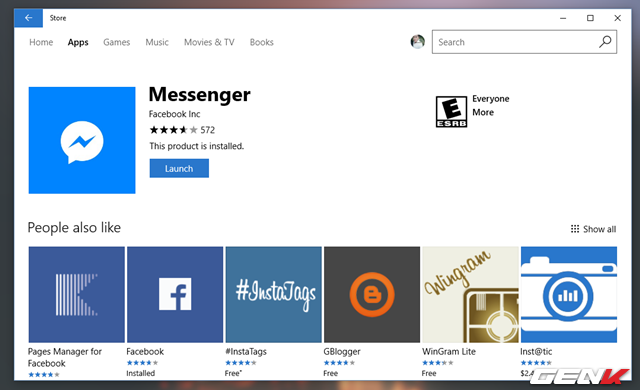 
Mặc dù ứng dụng Facebook cho Windows 10 vẫn còn nhiều lỗi chưa được khắc phục nhưng bù lại, Messenger cho Windows 10 lại hoạt động rất hoàn hảo. Người dùng có thể sử dụng hầu như tất cả tính năng mà ứng dụng Messenger cung cấp tương tự như trên iOS hay Android.
