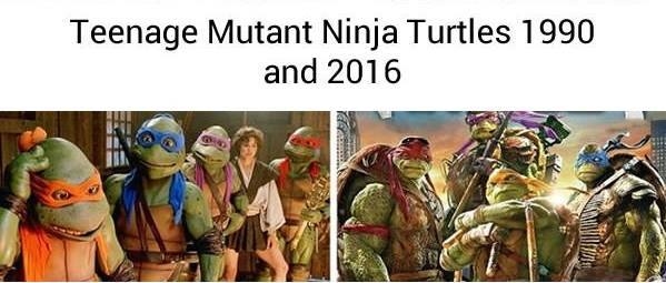 
Teenage Mutant Ninja Turtles phiên bản nào thì trông cũng kì dị nhưng thời nay, Ninja Rùa trông lại rắn rỏi và thật hơn rất nhiều. Tuy nhiên, phim thì vẫn không được đánh giá cao một chút nào cả.
