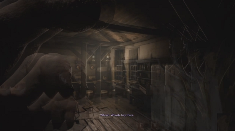 Blake đều có một phản ứng là hoa mắt (màn hình game mờ đi và cảm giác như chóng mặt) khi nhìn thấy những thực thể không có thật.