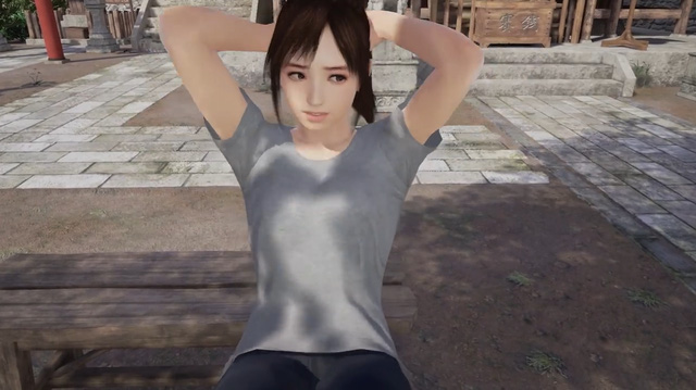 
Hình ảnh nữ sinh Hikari Miyamoto trong game Summer Lesson
