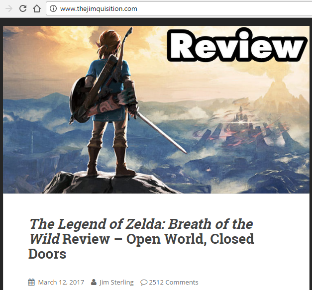 
The Jimquisition: The Legend of Zelda: Breath of the Wild - Thế giới mở nhưng cánh cửa đã bị đóng kín
