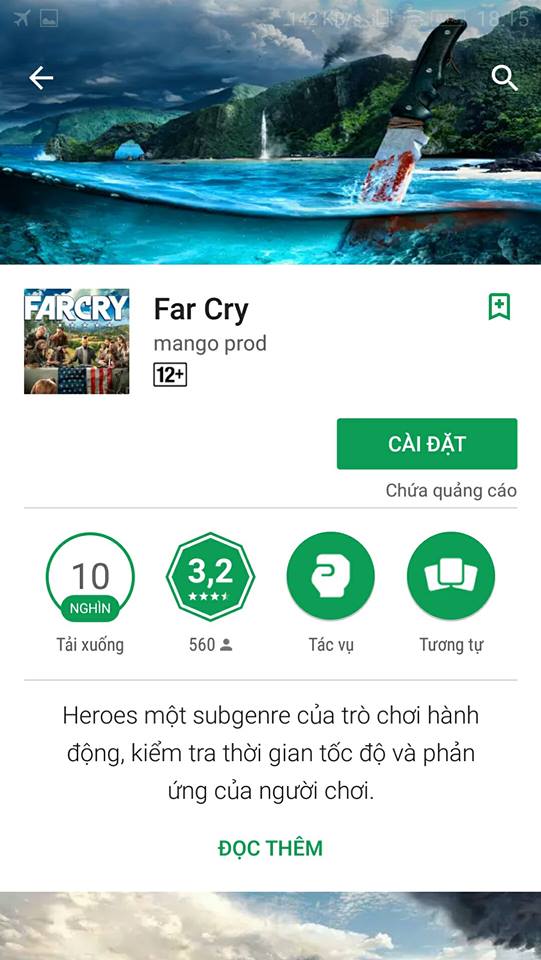 
Far Cry 5 còn tội nghiệp hơn. Game gốc còn chưa ra, phiên bản mobile nhái đã lừa được 10 nghìn người.
