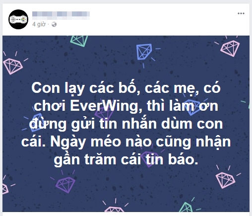 
Không ít cư dân mạng Việt than vãn vì bị làm phiền quá nhiều bởi tin nhắn mời chơi EverWing trên Facebook
