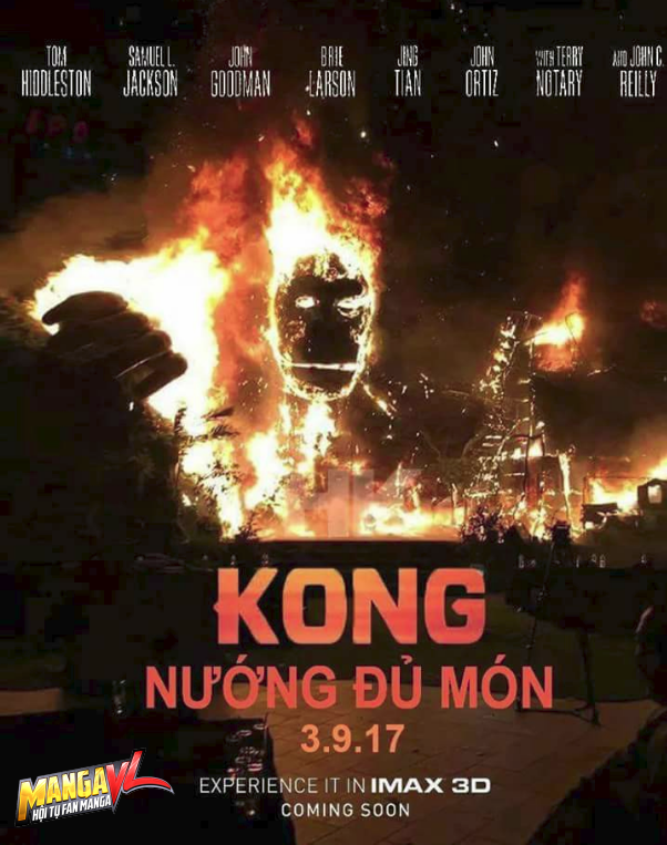 
Theo những bình luận đầy hài hước thì các rạp phim nên sử dụng ảnh này làm áp phích quảng cáo cho phim Kong: Skull Island vì nó chắc chắn sẽ rất hút khách!
