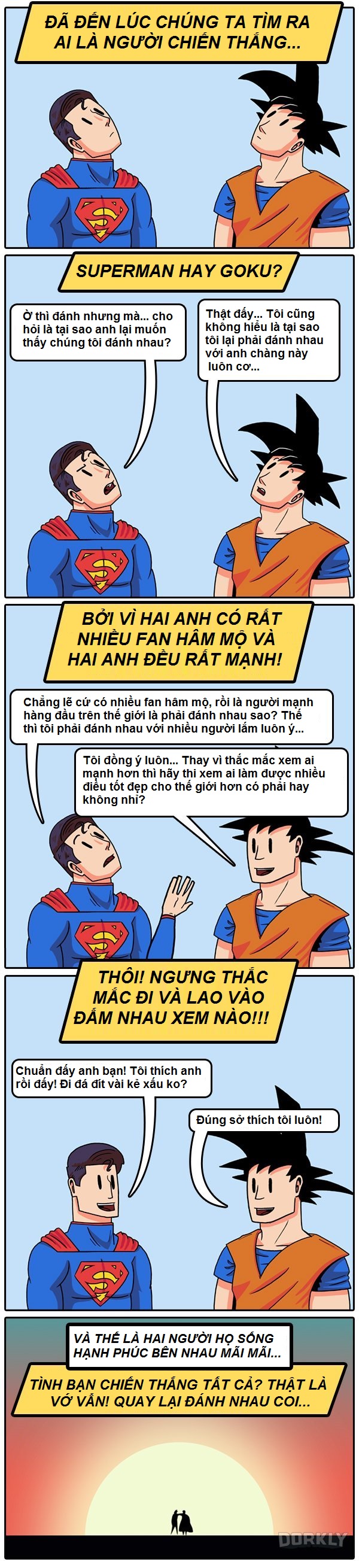 Nếu Superman và Son Goku đấu với nhau thì ai sẽ thắng?