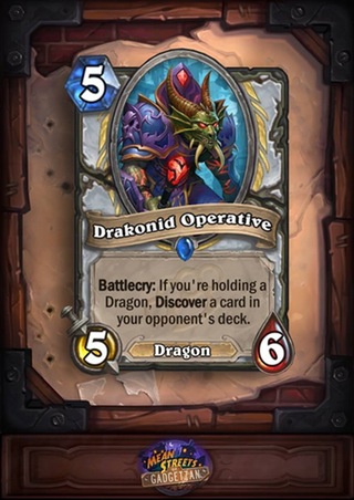 
Với chỉ một sự xuất hiện của Drakonid Operative, Dragon Priest đã trở thành một deck cực mạnh.
