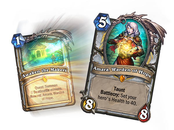 
Quest card của Priest, chìa khóa của bộ bài N’Zoth control Priest.
