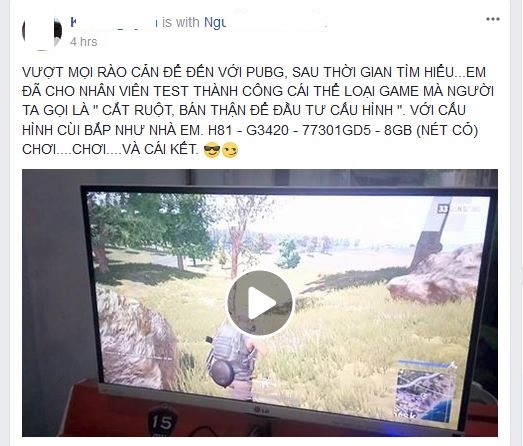 
Chia sẻ về cấu hình máy thấp vẫn chơi mượt PUBG đang khiến nhiều người phải giật mình.
