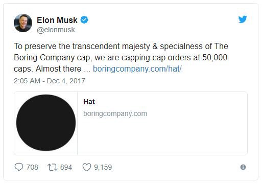 Elon Musk tích cực quảng cáo chiếc mũ “siêu nhàm chán”, chỉ bán 50.000 chiếc để thu về 1 triệu USD [HOT]